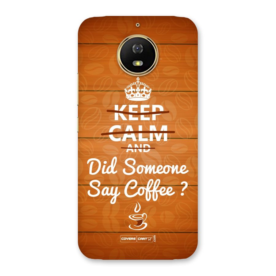 Coffee Ardour Back Case for Moto G5s