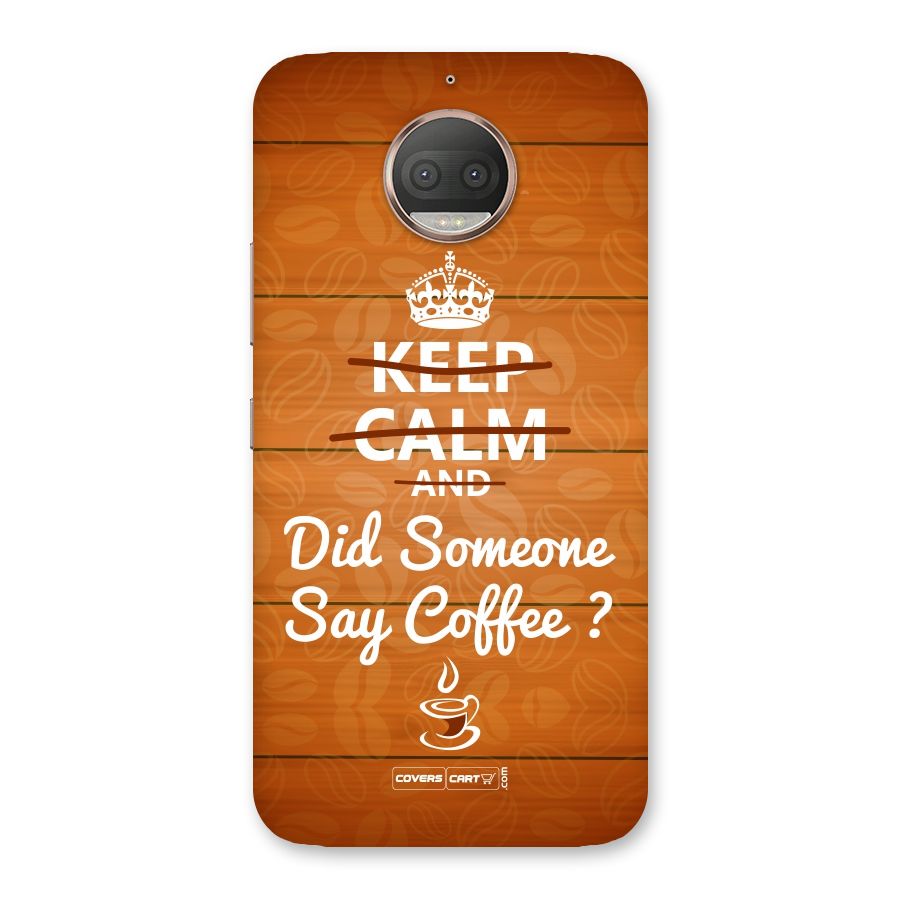 Coffee Ardour Back Case for Moto G5s Plus