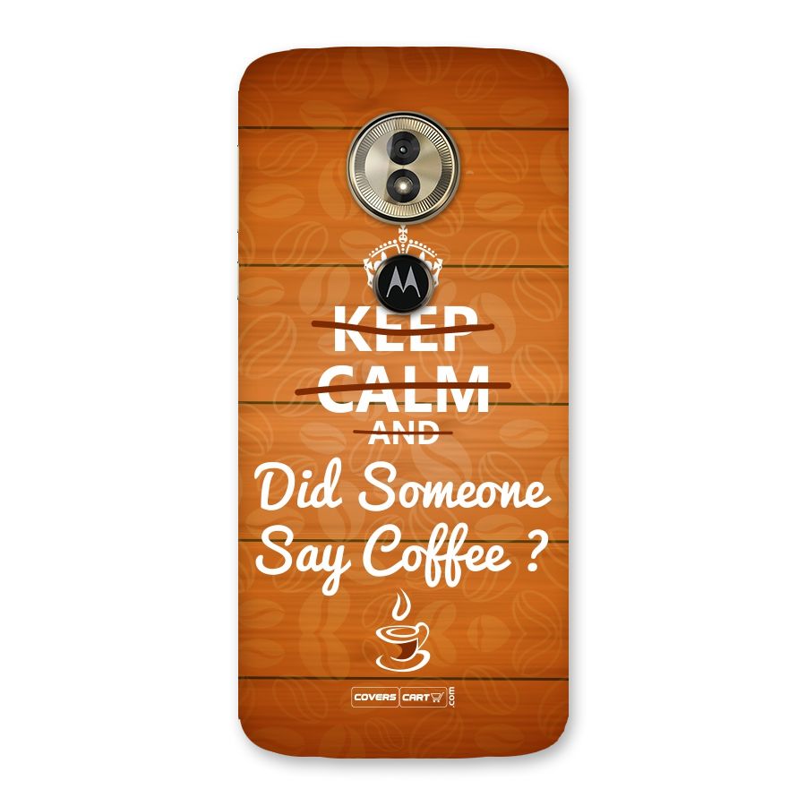 Coffee Ardour Back Case for Moto G6 Play