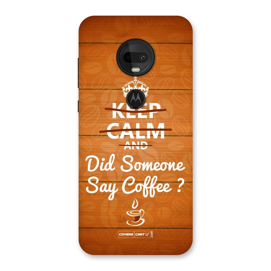 Coffee Ardour Back Case for Moto G7