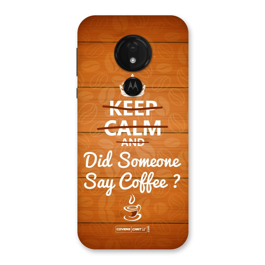 Coffee Ardour Back Case for Moto G7 Power