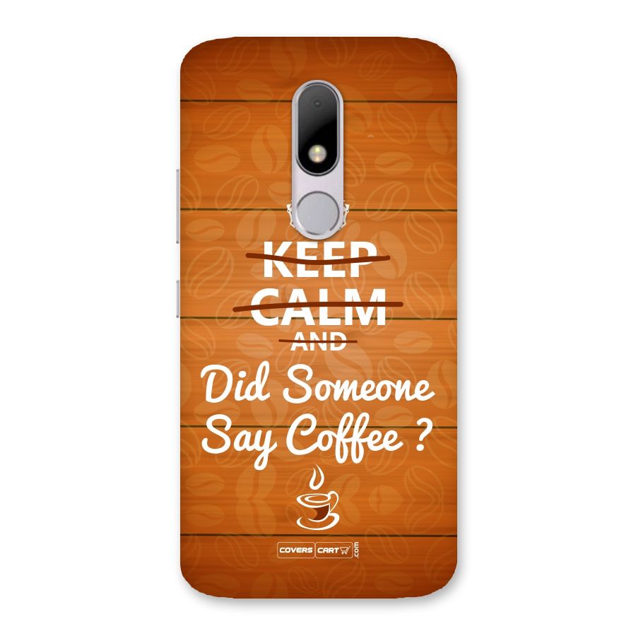 Coffee Ardour Back Case for Moto M