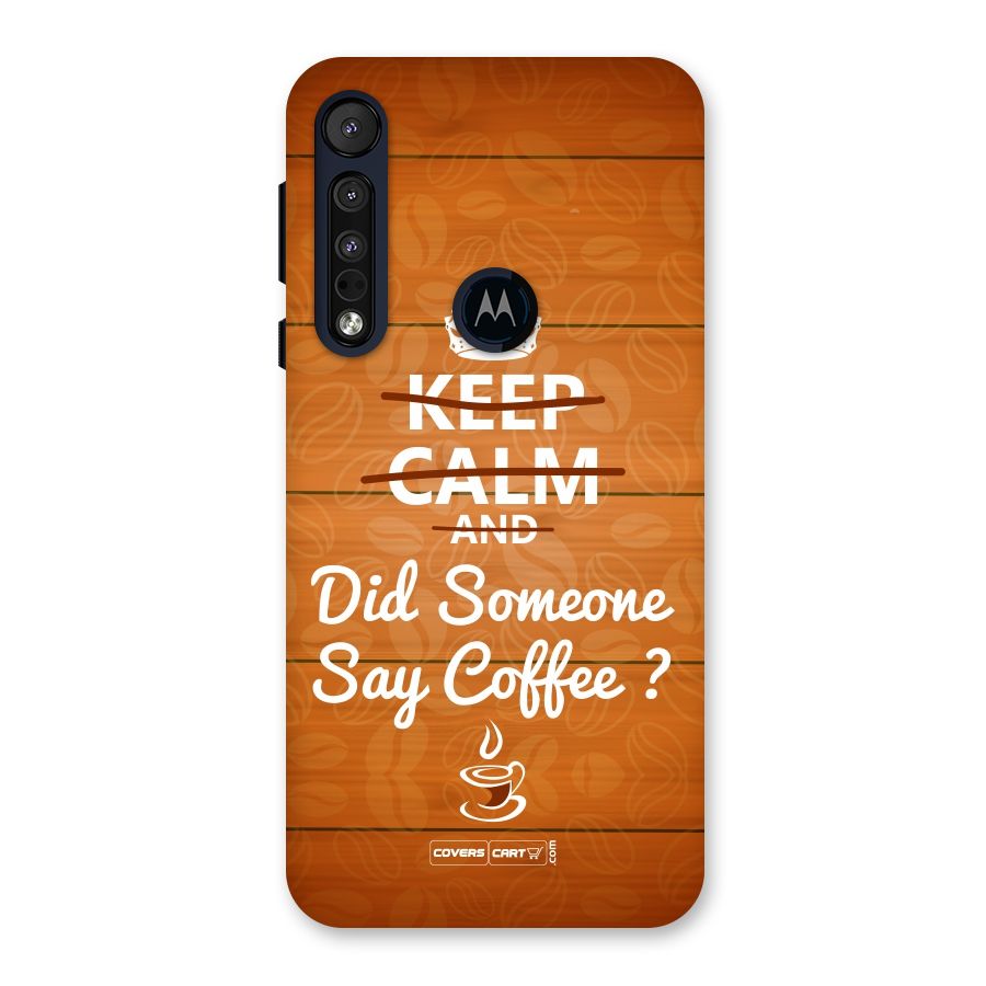 Coffee Ardour Back Case for Motorola One Macro