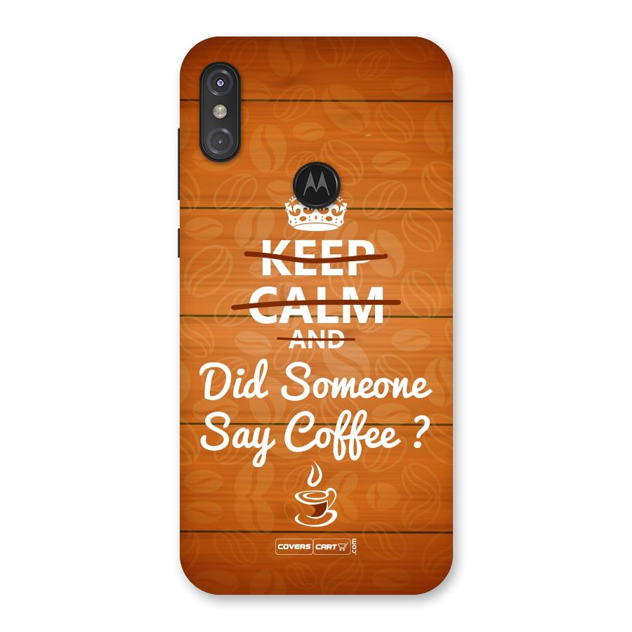 Coffee Ardour Back Case for Motorola One Power