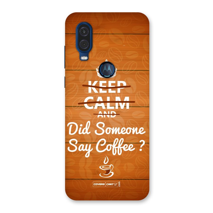 Coffee Ardour Back Case for Motorola One Vision