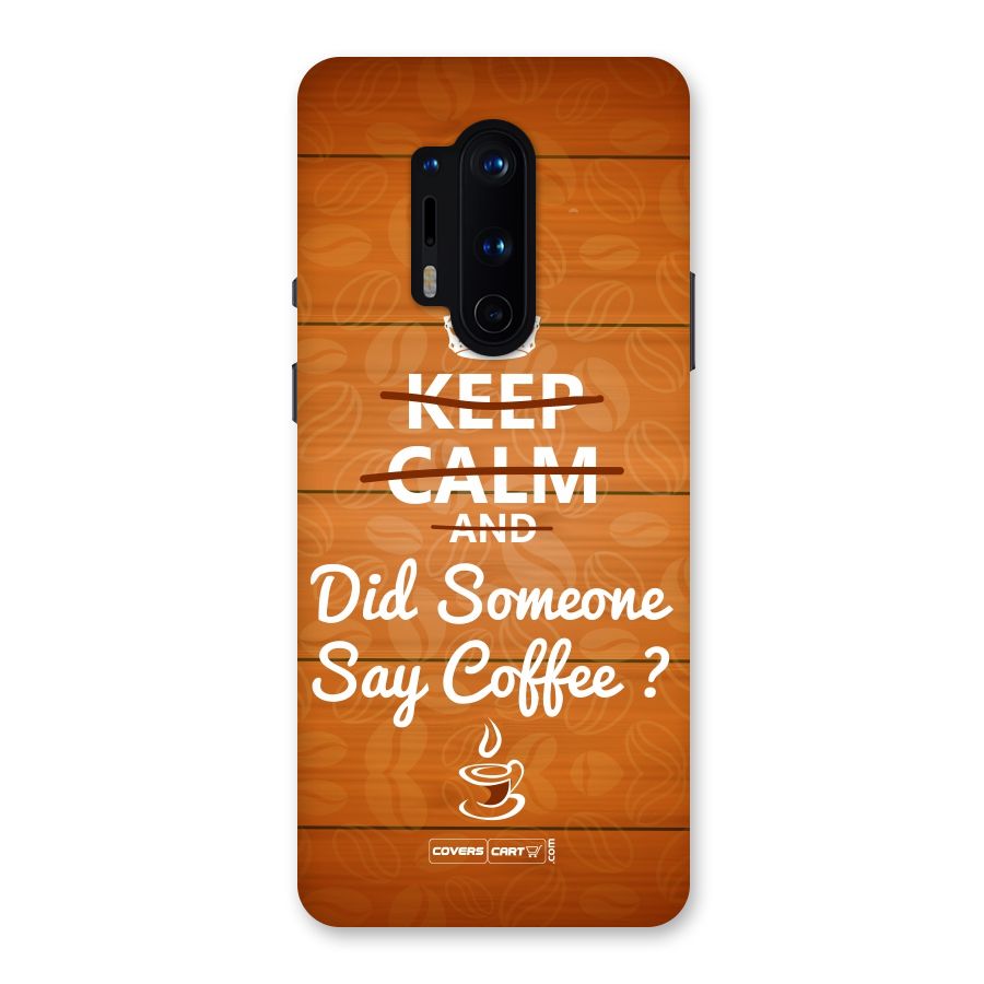 Coffee Ardour Back Case for OnePlus 8 Pro