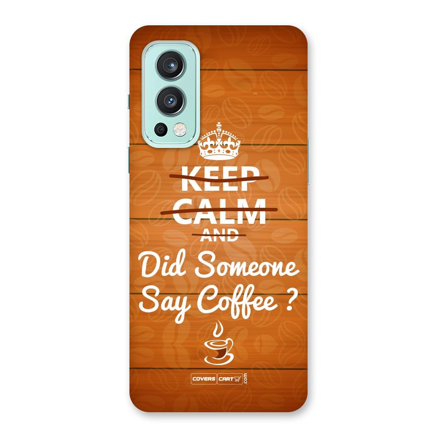 Coffee Ardour Back Case for OnePlus Nord 2 5G