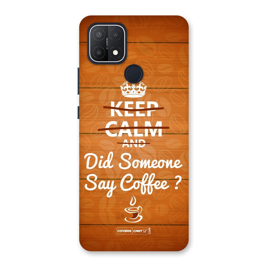 Coffee Ardour Back Case for Oppo A15s