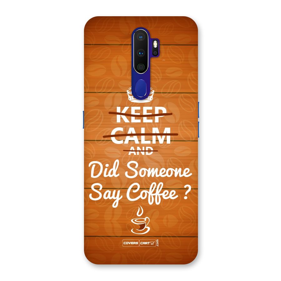 Coffee Ardour Back Case for Oppo A9 (2020)