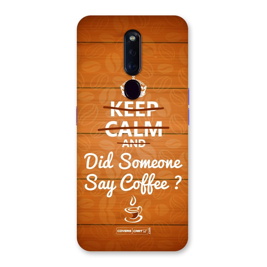 Coffee Ardour Back Case for Oppo F11 Pro