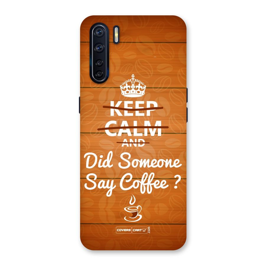 Coffee Ardour Back Case for Oppo F15
