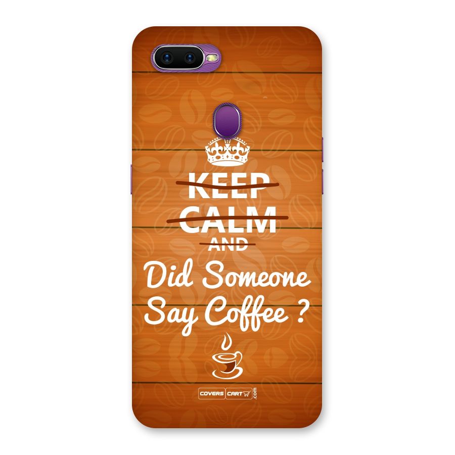 Coffee Ardour Back Case for Oppo F9