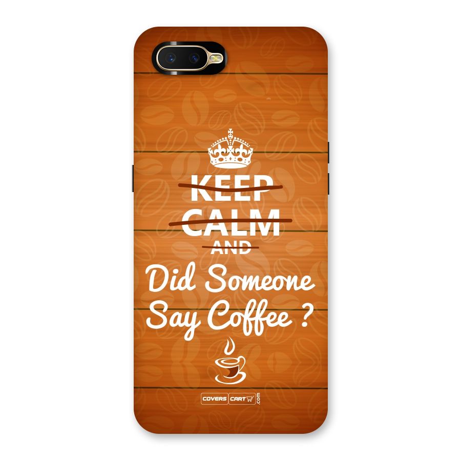 Coffee Ardour Back Case for Oppo K1
