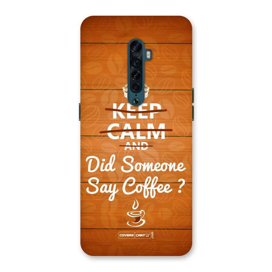 Coffee Ardour Back Case for Oppo Reno2
