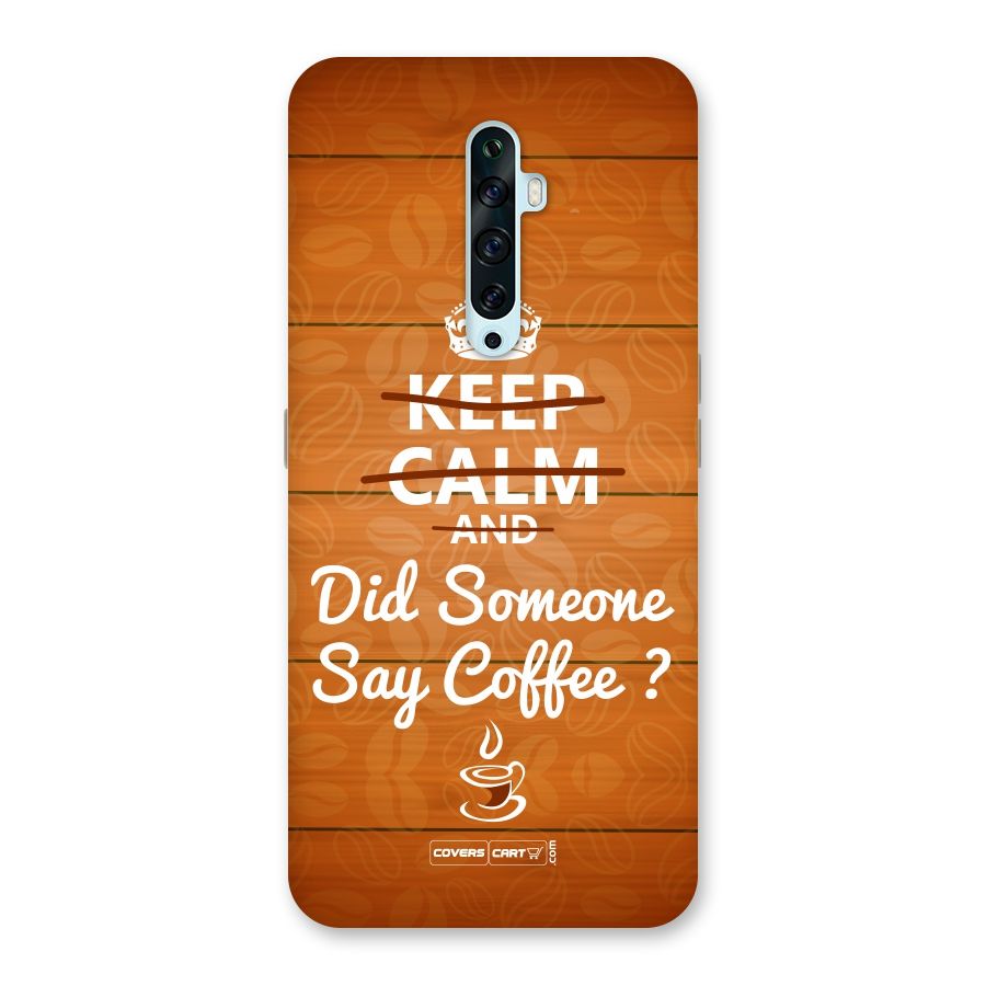 Coffee Ardour Back Case for Oppo Reno2 F