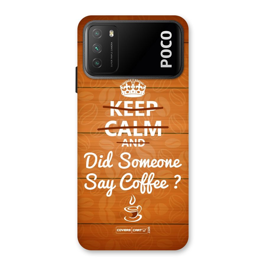 Coffee Ardour Back Case for Poco M3