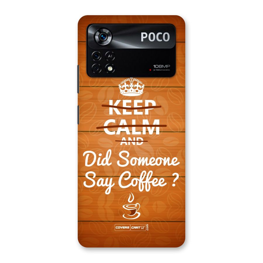 Coffee Ardour Back Case for Poco X4 Pro 5G