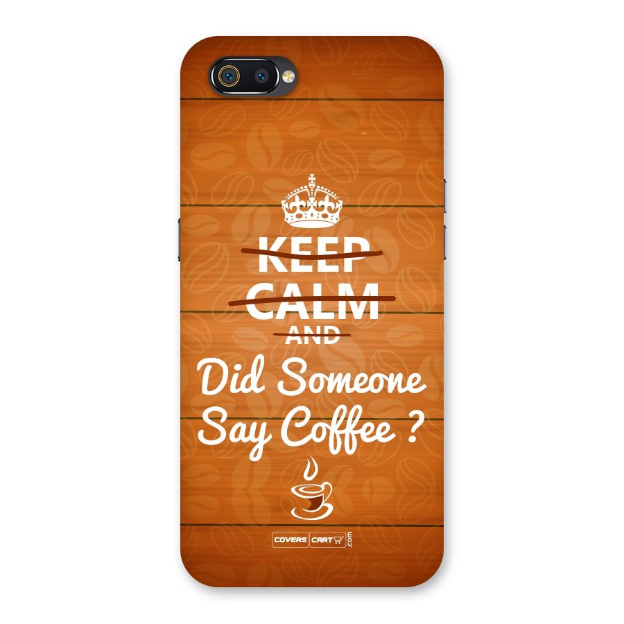 Coffee Ardour Back Case for Realme C2