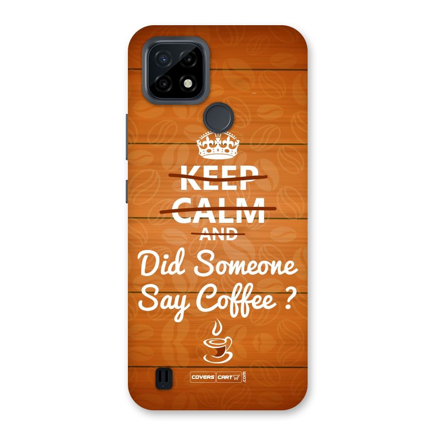 Coffee Ardour Back Case for Realme C21