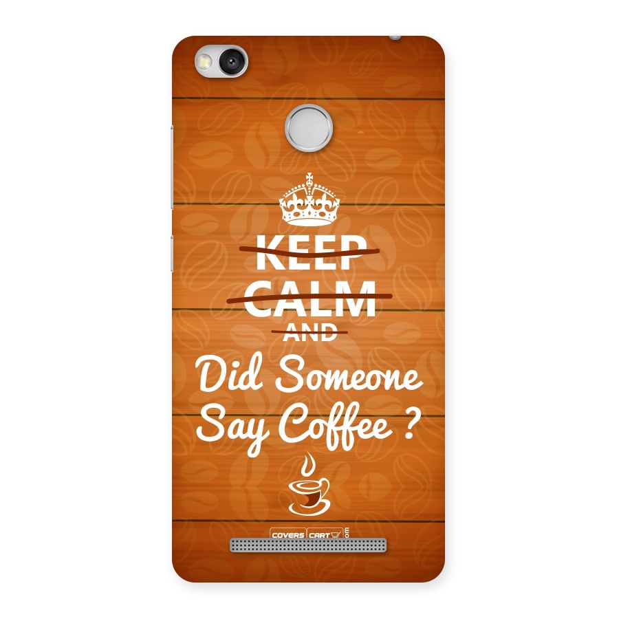 Coffee Ardour Back Case for Redmi 3S Prime