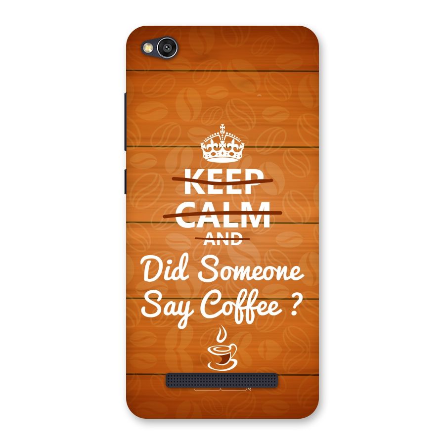 Coffee Ardour Back Case for Redmi 4A