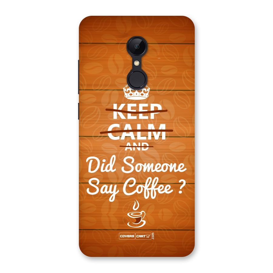 Coffee Ardour Back Case for Redmi 5