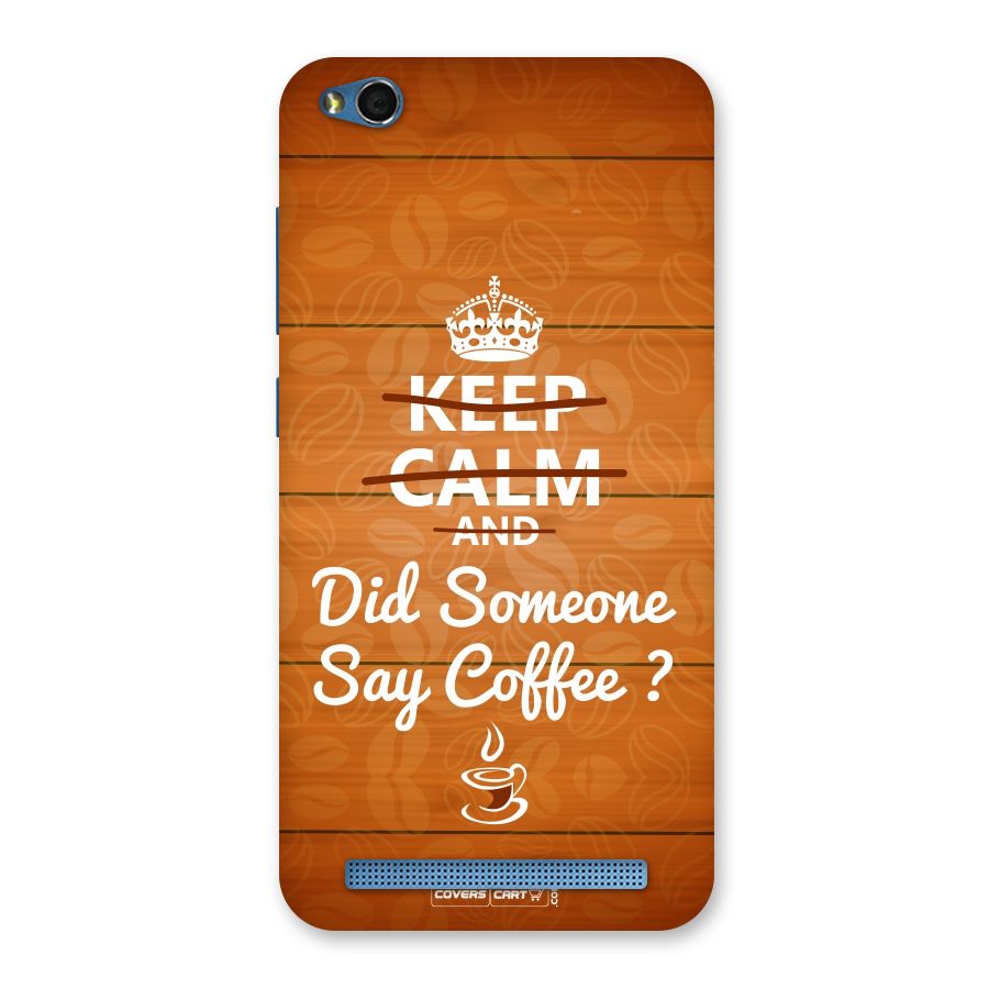 Coffee Ardour Back Case for Redmi 5A