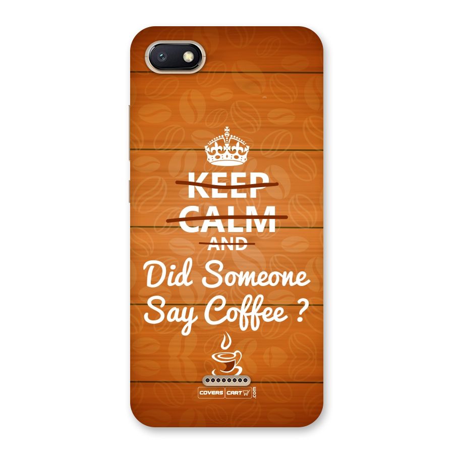 Coffee Ardour Back Case for Redmi 6A