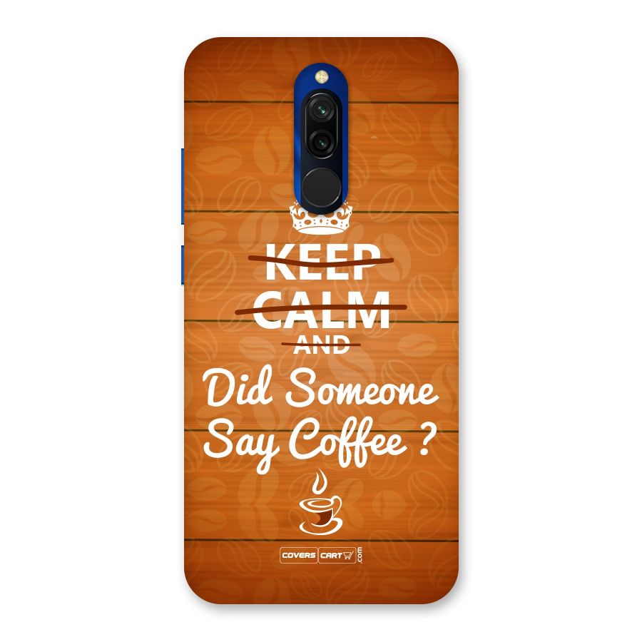 Coffee Ardour Back Case for Redmi 8