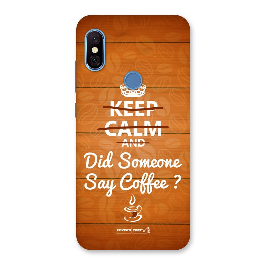 Coffee Ardour Back Case for Redmi Note 6 Pro