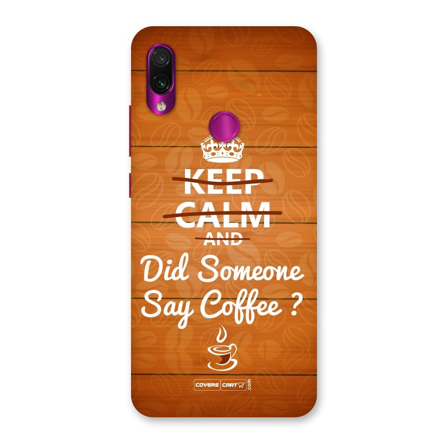 Coffee Ardour Back Case for Redmi Note 7 Pro