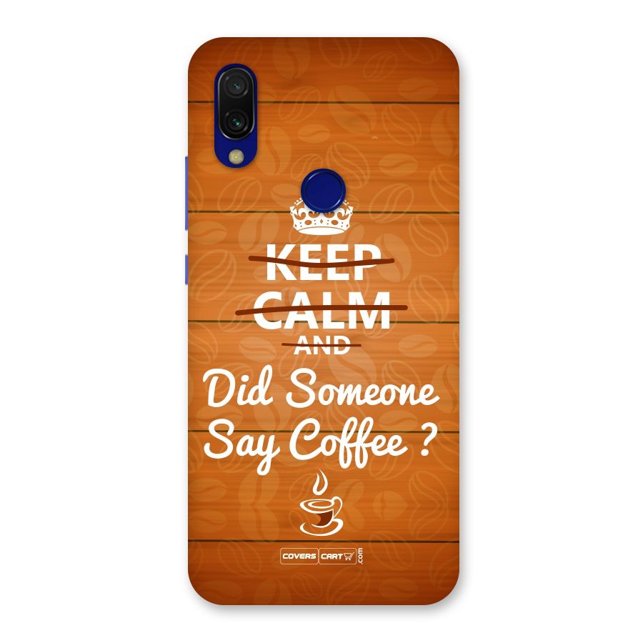 Coffee Ardour Back Case for Redmi Y3