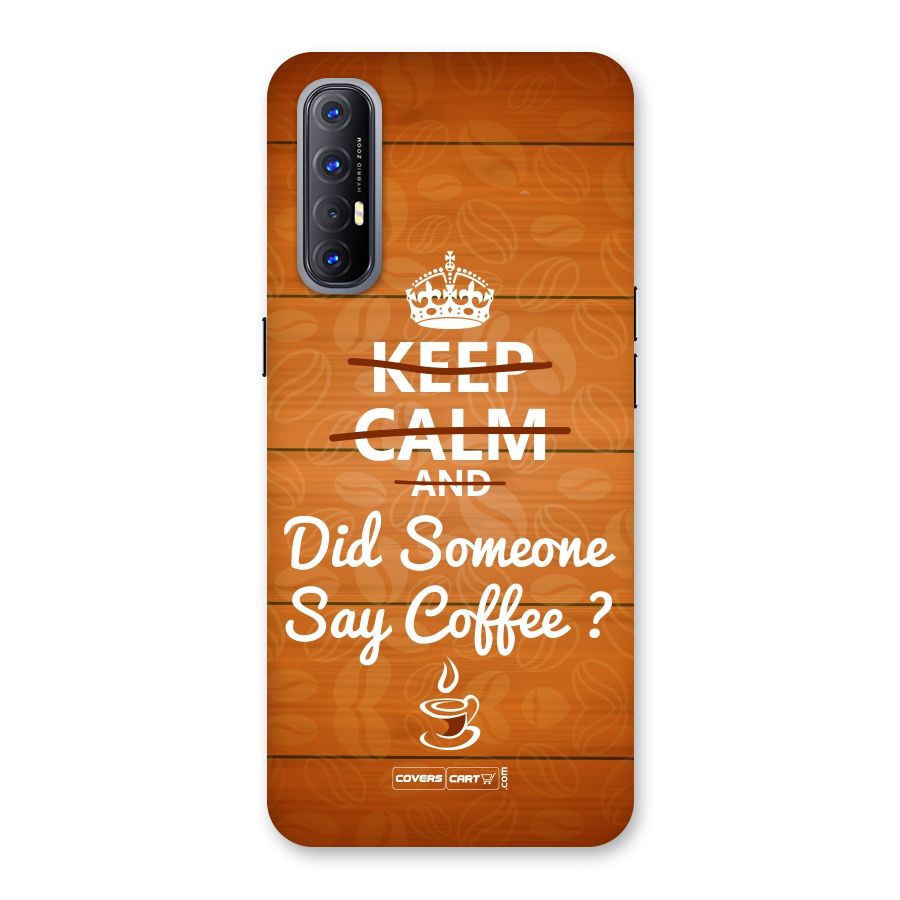 Coffee Ardour Back Case for Reno3 Pro