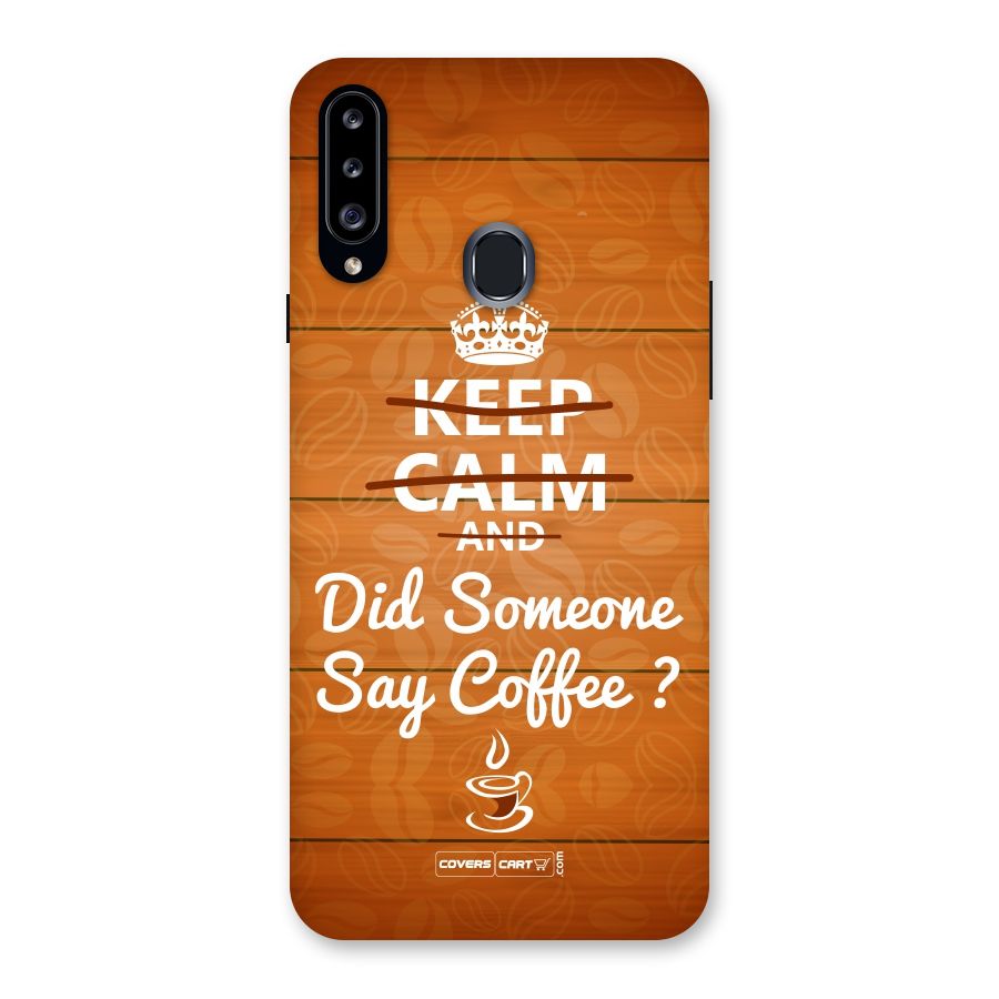 Coffee Ardour Back Case for Samsung Galaxy A20s