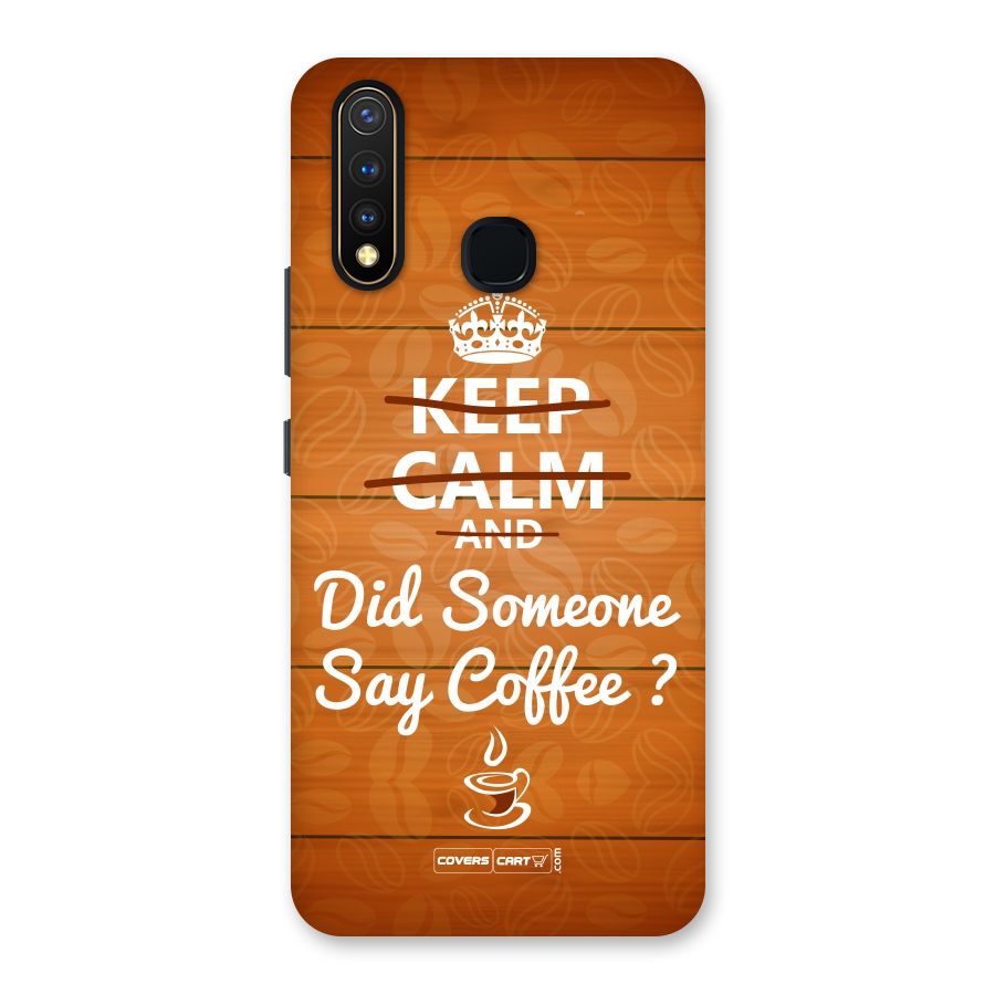 Coffee Ardour Back Case for Vivo U20
