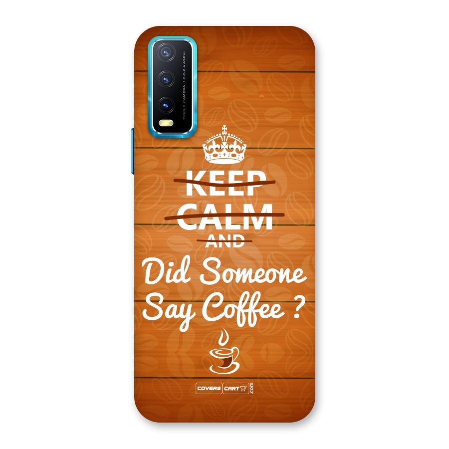 Coffee Ardour Back Case for Vivo Y20