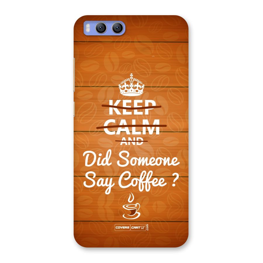 Coffee Ardour Back Case for Xiaomi Mi 6