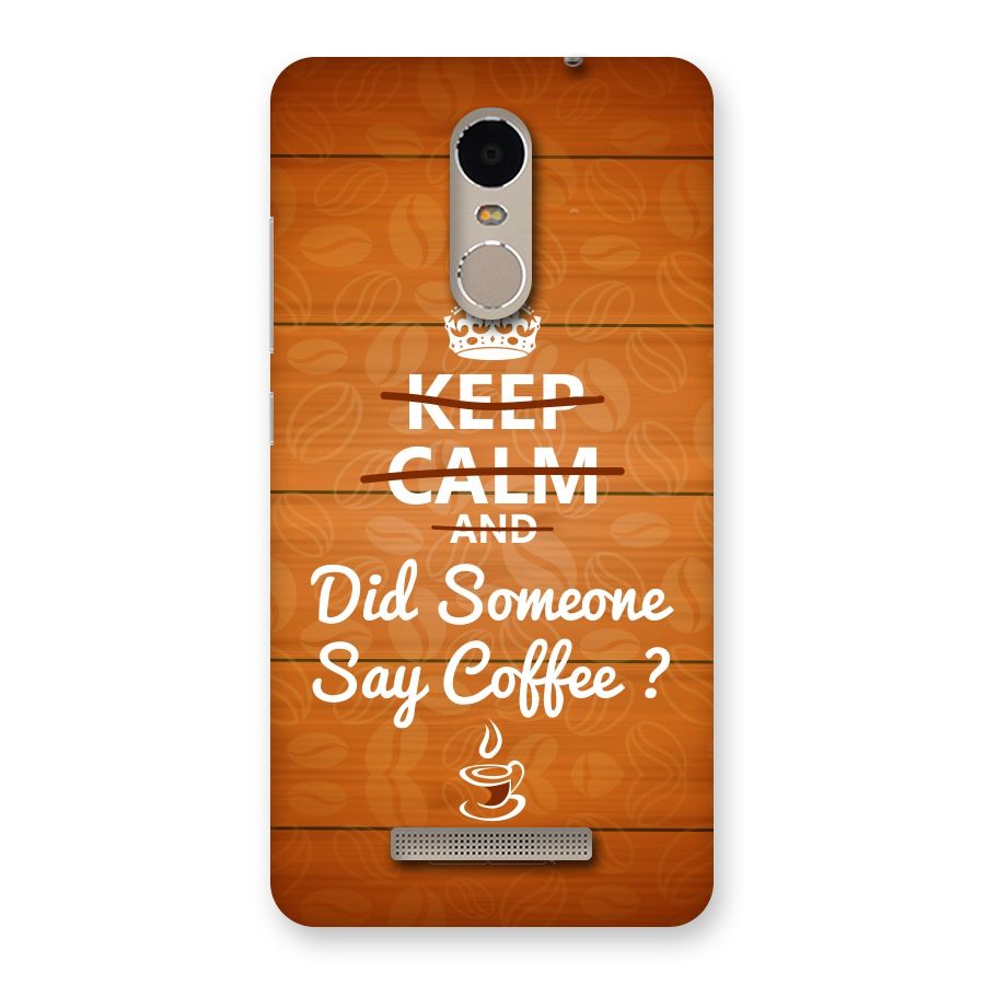 Coffee Ardour Back Case for Xiaomi Redmi Note 3