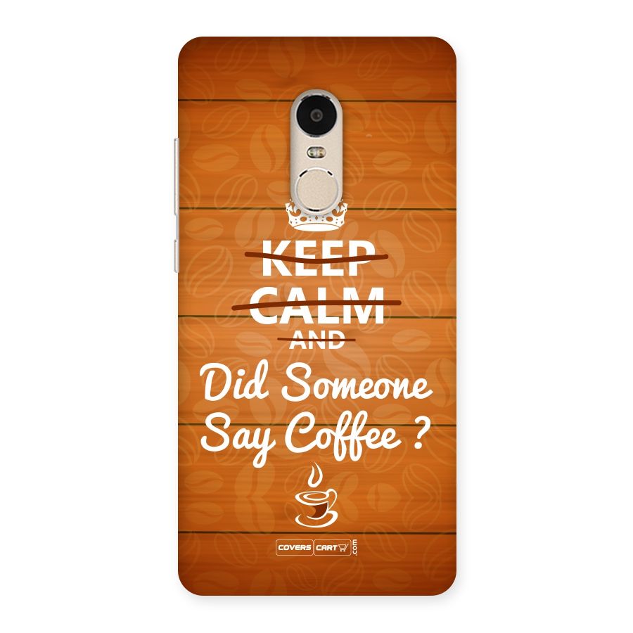 Coffee Ardour Back Case for Xiaomi Redmi Note 4