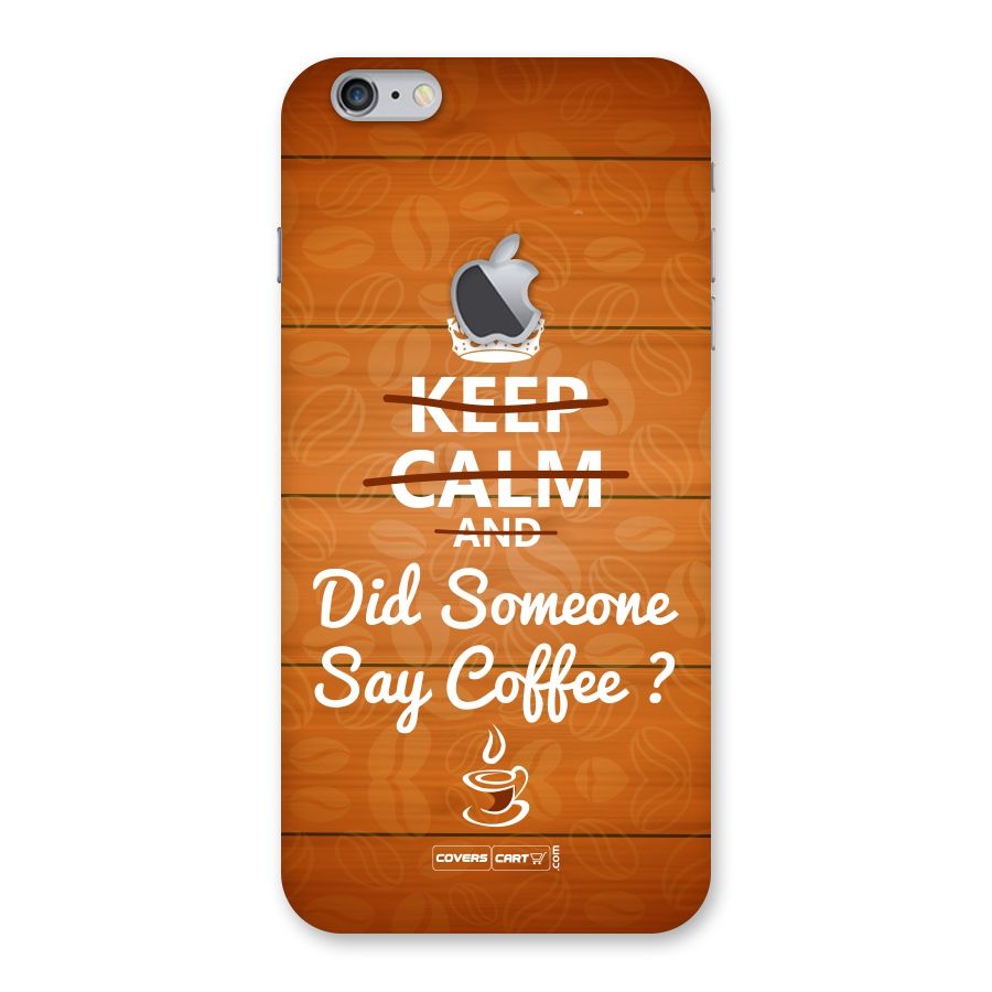 Coffee Ardour Back Case for iPhone 6 Plus 6S Plus Logo Cut