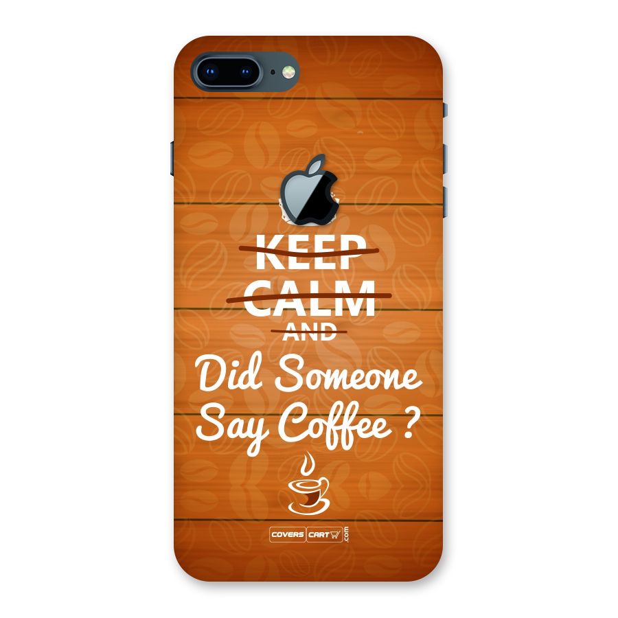 Coffee Ardour Back Case for iPhone 7 Plus Apple Cut
