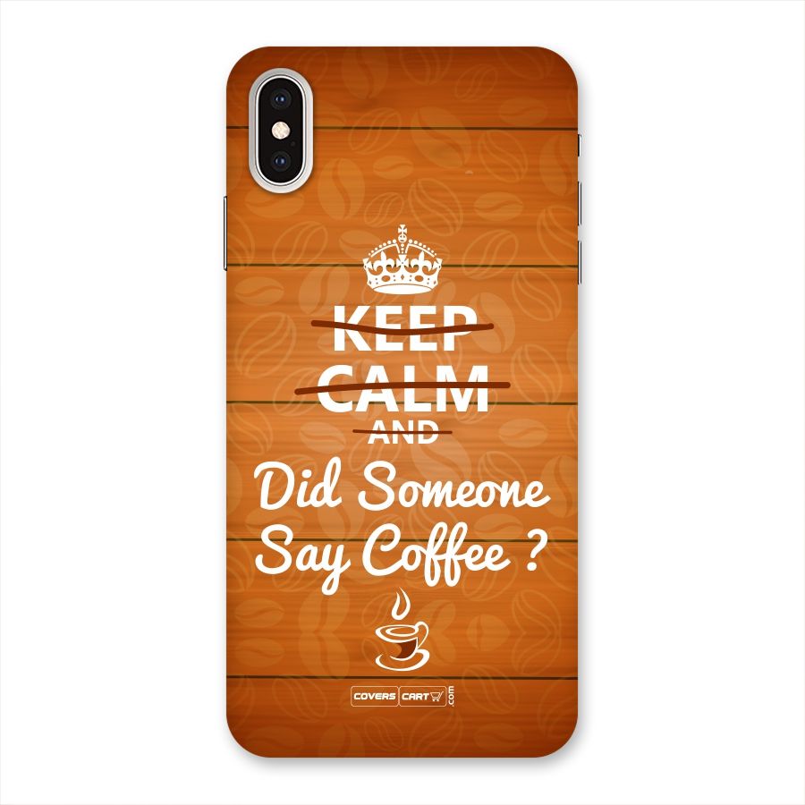 Coffee Ardour Back Case for iPhone XS Max