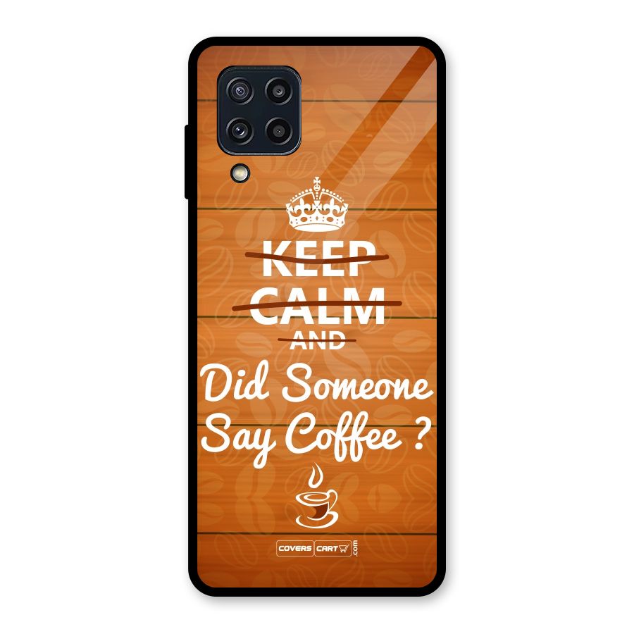 Coffee Ardour Glass Back Case for Galaxy M32