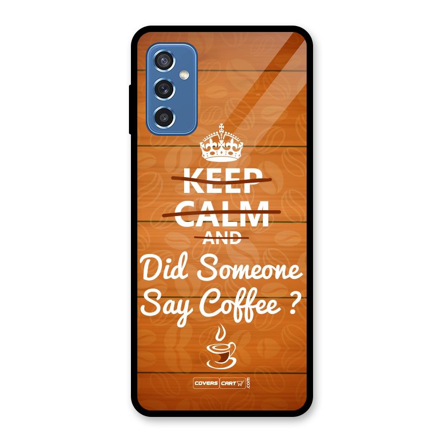Coffee Ardour Glass Back Case for Galaxy M52 5G