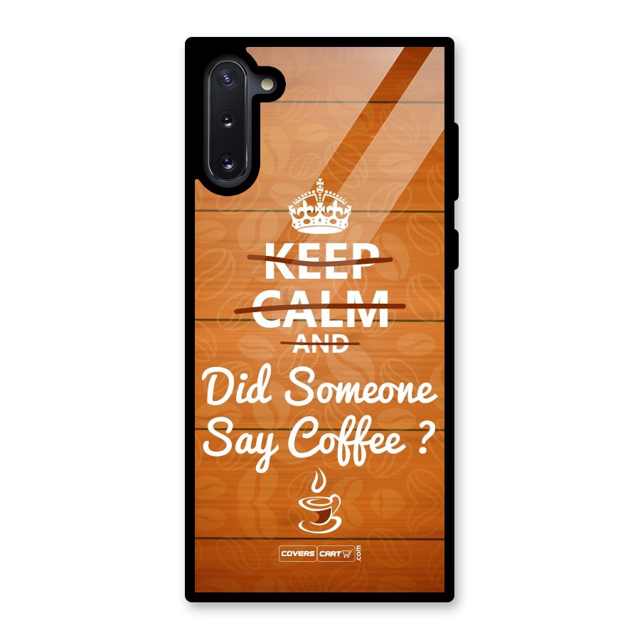 Coffee Ardour Glass Back Case for Galaxy Note 10