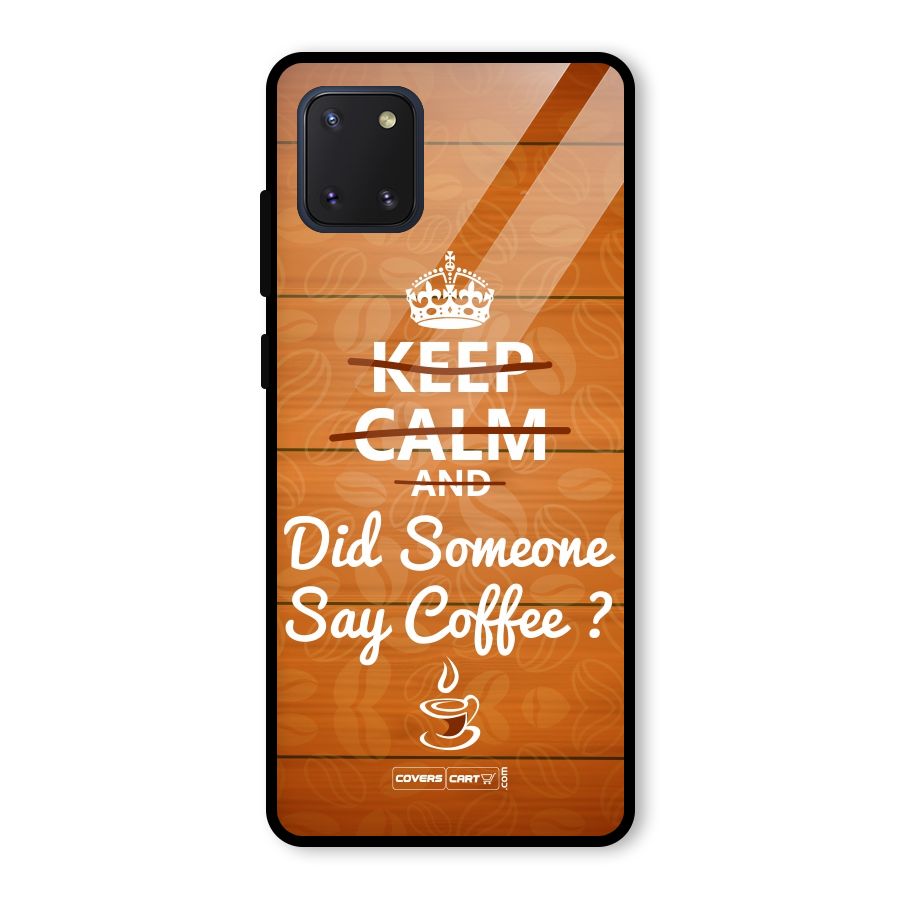 Coffee Ardour Glass Back Case for Galaxy Note 10 Lite