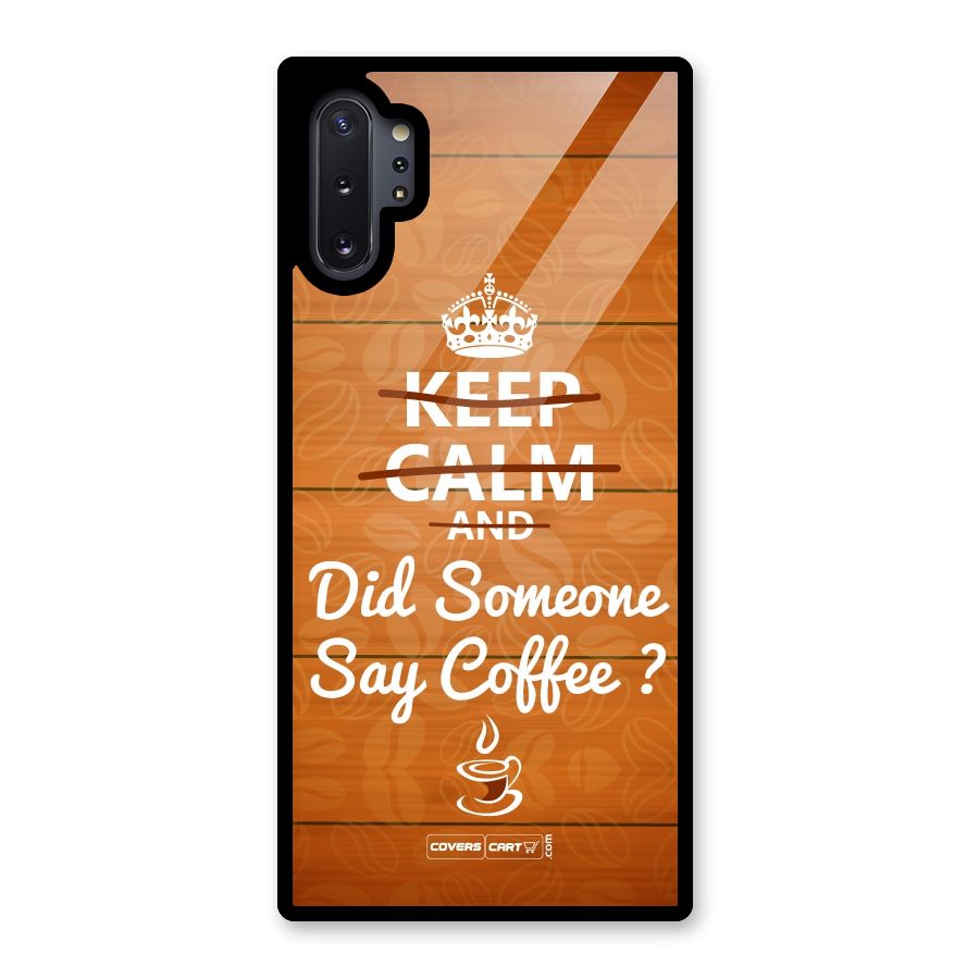 Coffee Ardour Glass Back Case for Galaxy Note 10 Plus