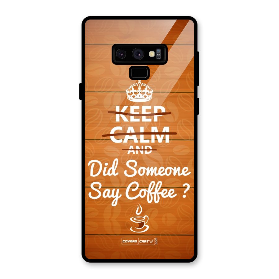 Coffee Ardour Glass Back Case for Galaxy Note 9
