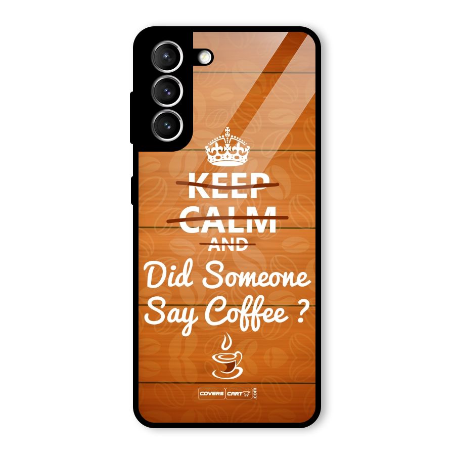 Coffee Ardour Glass Back Case for Galaxy S21 5G