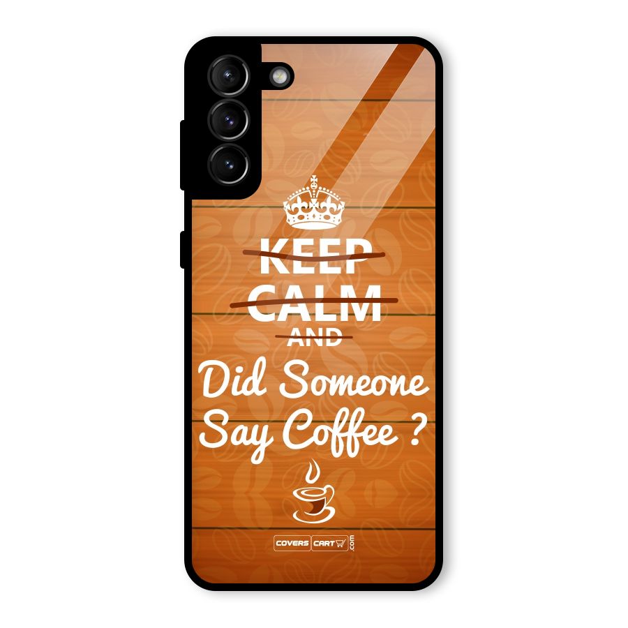 Coffee Ardour Glass Back Case for Galaxy S21 Plus